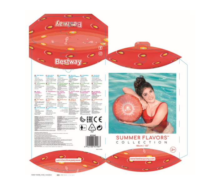 Bestway 31042 Fruit Beach Ball - Strawberry - Zoom Image 4