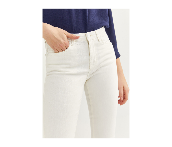 Springfield SS20 Plain Trouser EU 44 For Women - White - Zoom Image 4