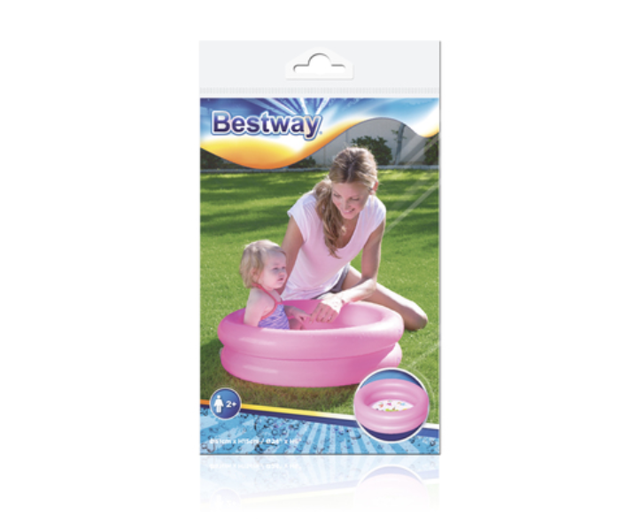 Bestway 51061 Round 2 Ring Kiddie Pool - Pink - Zoom Image 3