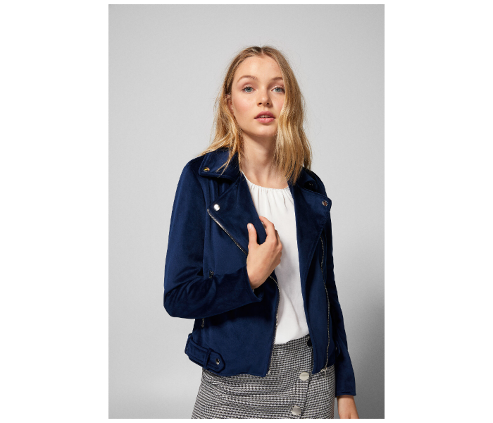 Springfield AW18 Solid Sport Jacket EU 38 For Women - Dark Blue - Zoom Image 1