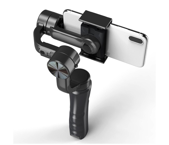 3 Axis Handled Gimbal Stabilizer with Selfie Stick Tripod for Smartphone - Black - Zoom Image 4