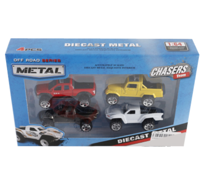 Family Center Pack of 4 Free Wheel Die-Cast Car - Zoom Image 3