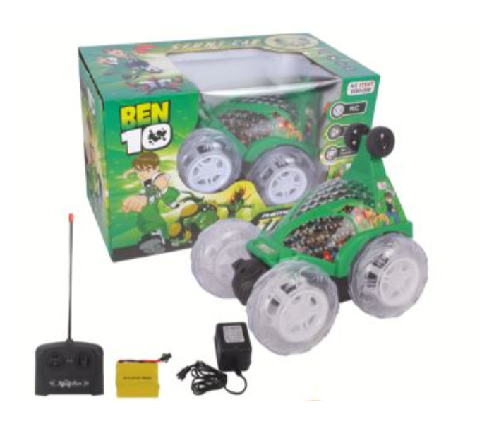 Family Center Ben10 Remote Control Car With Charger - Green - Zoom Image