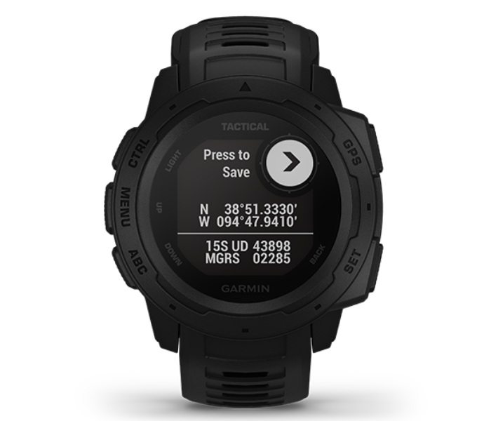 Garmin 010-02064-70 Instinct Smartwatch - Tactical Black - Zoom Image 2