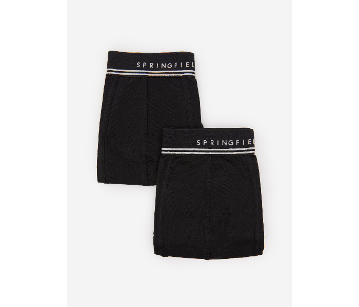 Springfield SS20 Pack of 2 Knitted Boxers And Slips X-Large For Men - Black and White - Zoom Image 2