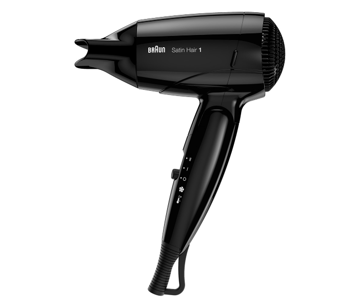 Braun HD130 Satin Hair 1 Style and Go Travel Dryer - Black - Zoom Image 2