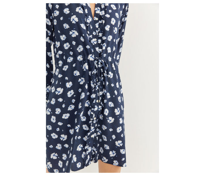 Springfield SS20 Printed Mini Knit Dress EU 42 For Women - Blue - Zoom Image 2