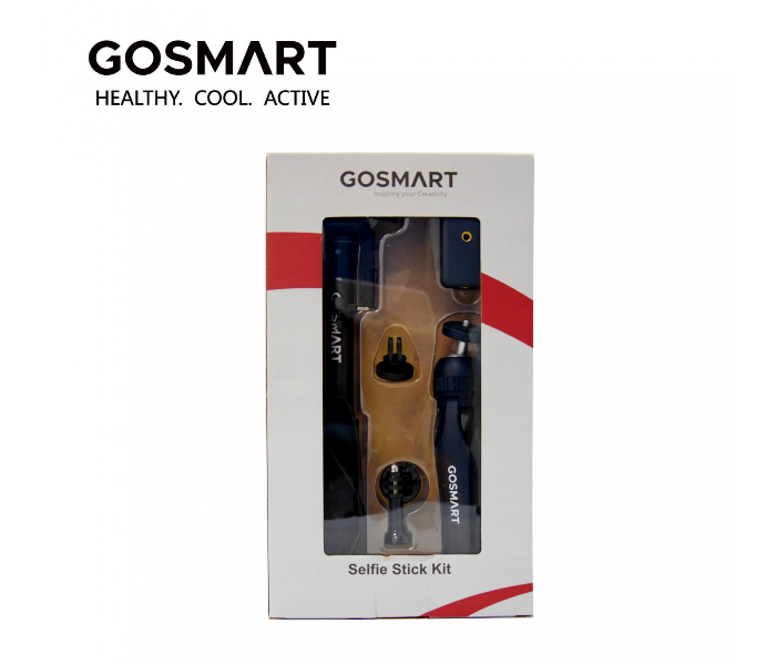 GoSmart GS3N1SS 3 In 1 Selfie Stick - Black - Zoom Image 4