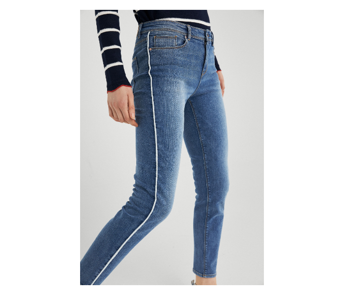 Springfield SS19 Fancy Double Shaded Denim Jeans EU 34 For Women - Blue - Zoom Image 2