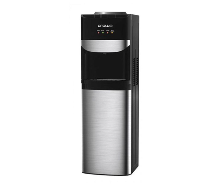 Crownline WD194 20L Top and Bottom Loading Water Dispenser -  Black and Silver - Zoom Image 1