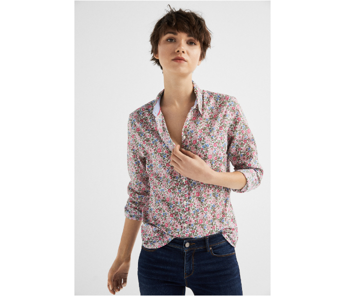 Springfield SS19 Long Sleeve Floral Blouse EU 38 For Women - Light Pink - Zoom Image 1