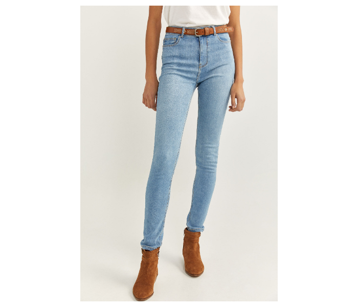 Springfield SS20 High Rise Denim Jeans EU 36 For Women - Sky Blue - Zoom Image 1