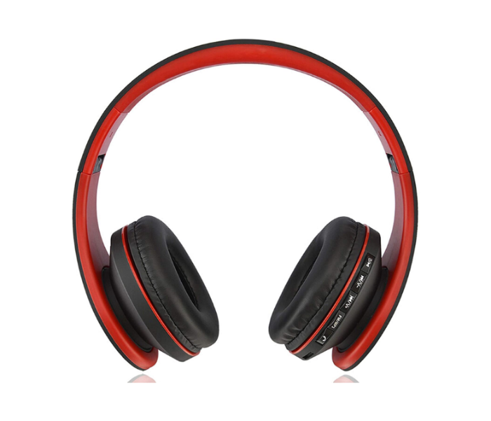 Xcell XLBHS500 Sporty Bluetooth Headphone - Red and Black - Zoom Image 1