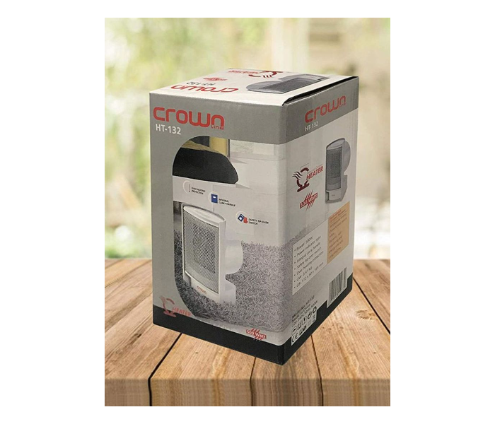 Crownline HT-132 500W Ceramic Room Heater - White and Grey - Zoom Image 6