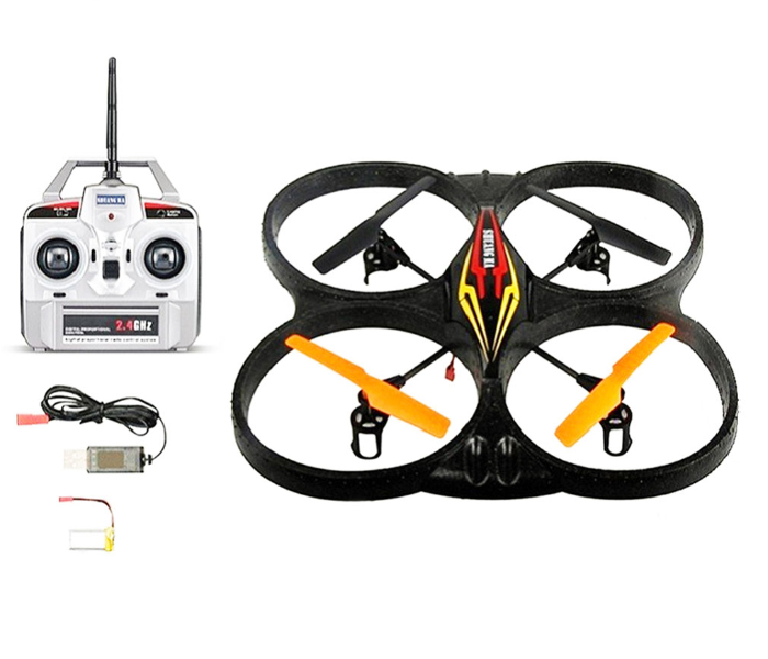 Family Center Remote Control 4-Axis-Gyro Aircraft 2.4G 4Ch - Black - Zoom Image 1