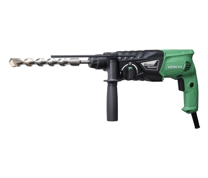 Hitachi DH24PHE6 Rotary Hammer - Black and Green - Zoom Image