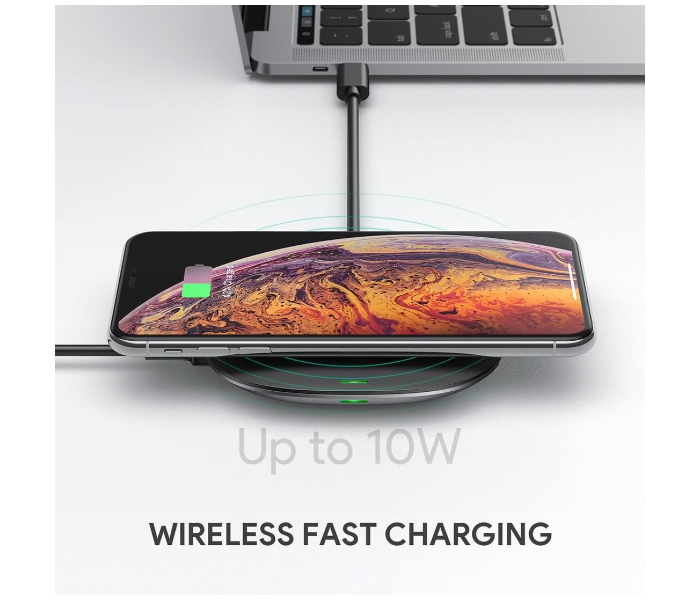 Aukey C70 100W 4-in-1 USB-C Hub with Wireless Charging - Black - Zoom Image 2