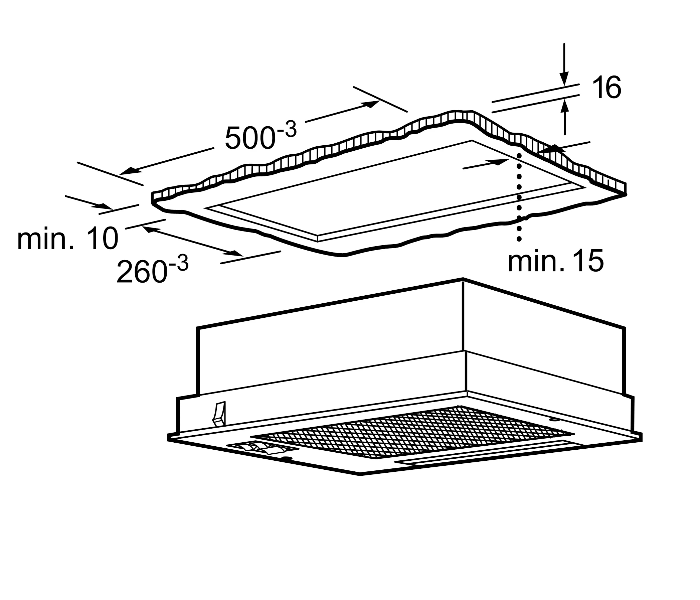 Bosch DHL535BGB 53 Cm Series 2 Canopy Cooker Hood - Stainless Steel - Zoom Image 5