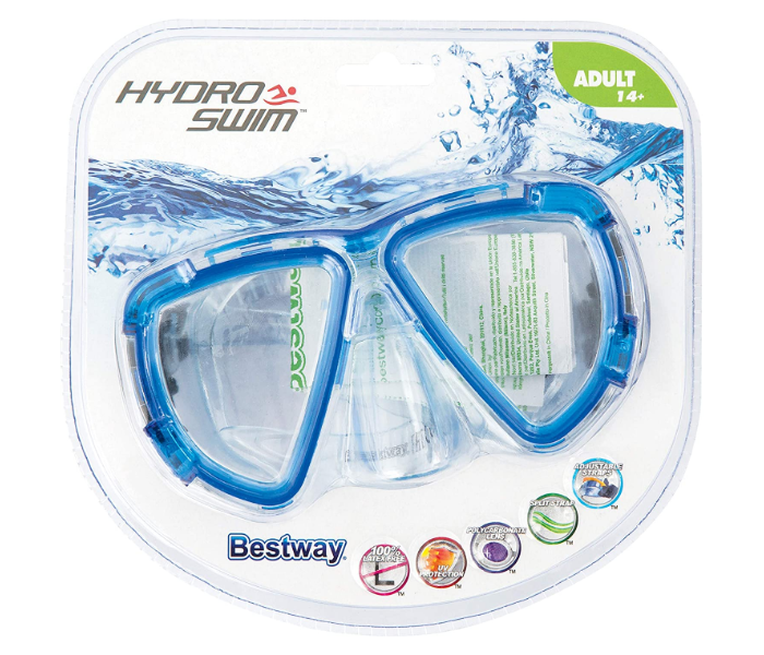 Bestway 22052 Hydro-Swim Black Stripe Mask - Blue - Zoom Image 2