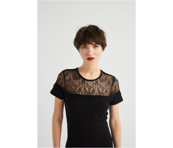 Springfield SS19 Woven Dress Medium - Midnight Black - Zoom Image 4