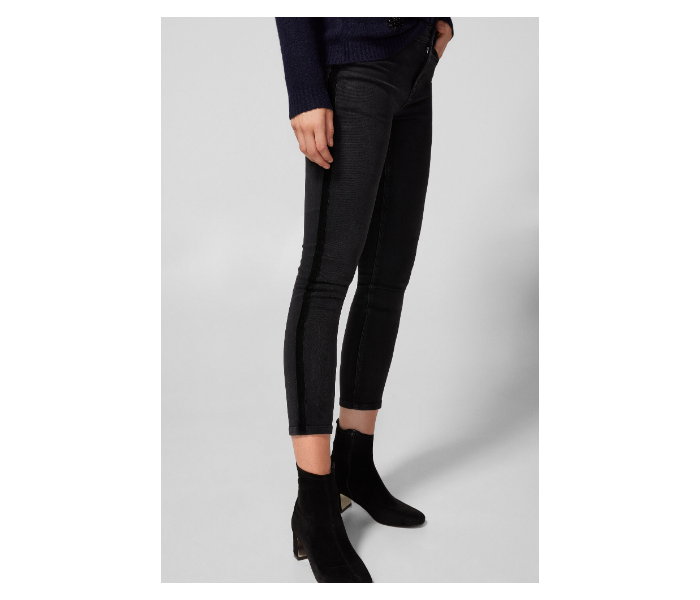 Springfield AW18 Fancy Denim Trouser EU 40 For Women - Black - Zoom Image 4