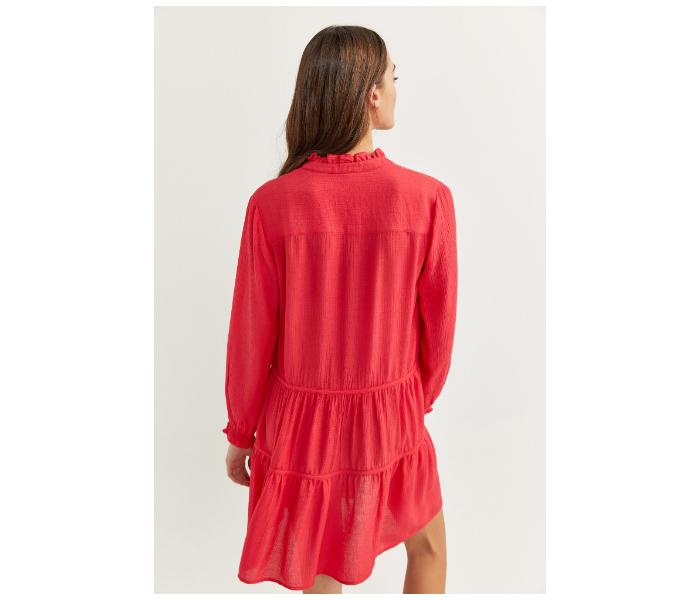 Springfield SS20 Full Sleeve Mini Knit Dress EU 38 For Women - Red - Zoom Image 4