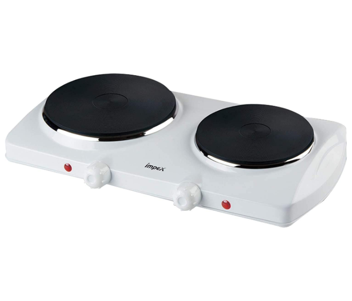 Impex HP-202 Electric Double Hot Plate - White - Zoom Image 1