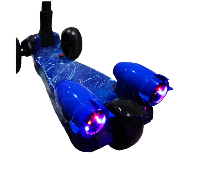 Family Center Toy Scooter With Music Light and Smoke - Blue - Zoom Image 4