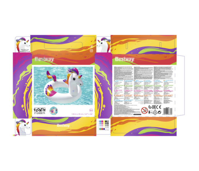 Bestway 36159 Fantasy Unicorn Swim Ring - White - Zoom Image 4