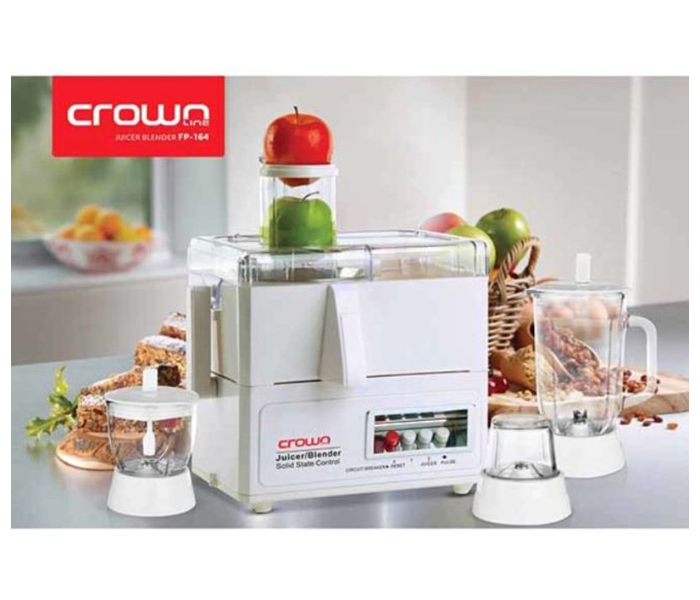 Crownline FP-164 450W 4-In-1 Food Processor - White - Zoom Image 7