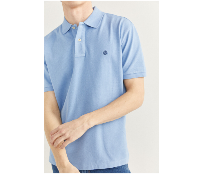 Springfield SS20 Basic Polo T Shirt Extra Large - Sky Blue - Zoom Image 2