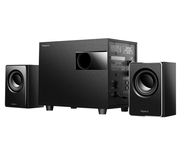 Impex HT 2115 3 piece Micro R1 2.1 Ch Multimedia Speaker System - Black - Zoom Image 1