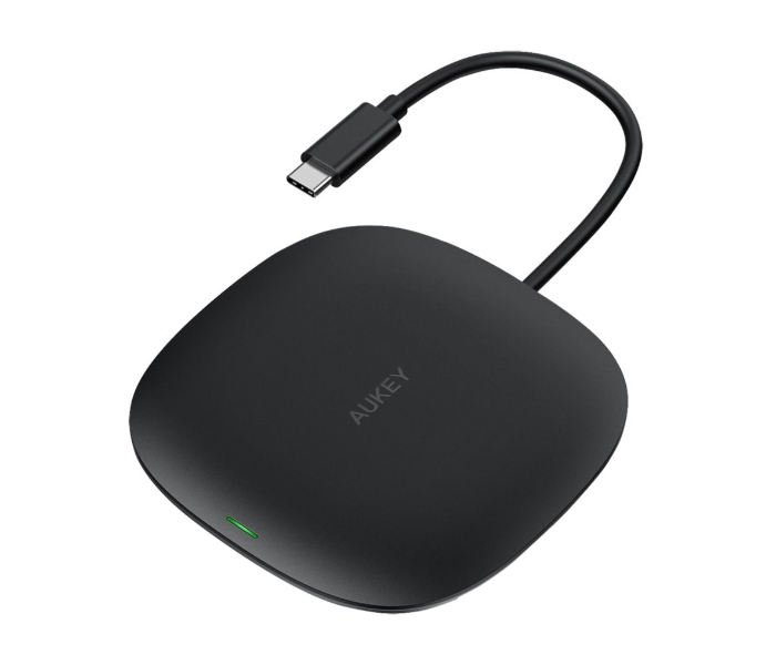 Aukey C70 100W 4-in-1 USB-C Hub with Wireless Charging - Black - Zoom Image 1