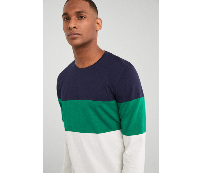 Springfield SS19 Basic Striped T-Shirt Medium - Green - Zoom Image 1