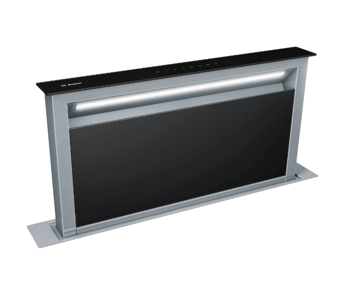 Bosch DDA097G59B 90cm Series 8 Clear Glass Downdraft Hood - Black - Zoom Image 1