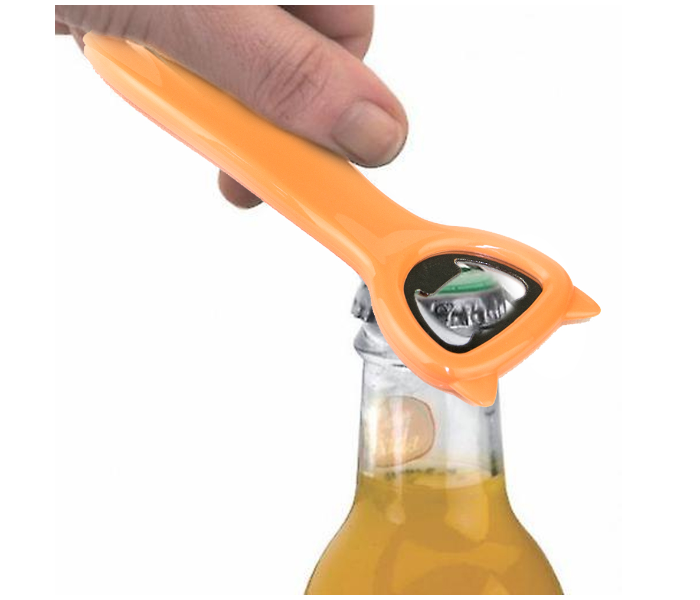 YN231 Heavy Duty Stainless Steel Beer Bottle Cap Openers - Orange - Zoom Image 2