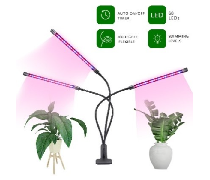 LED Table Grow 40W Lamp 3 Heads With Chip - Zoom Image