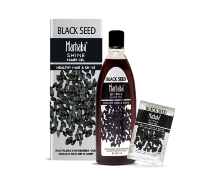 Marhaba 200ml Shine Black Seed Hair Oil - Zoom Image