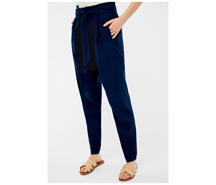 Springfield AW19 Cotton Plain Pant EU 42 For Womens - Blue - Zoom Image 3