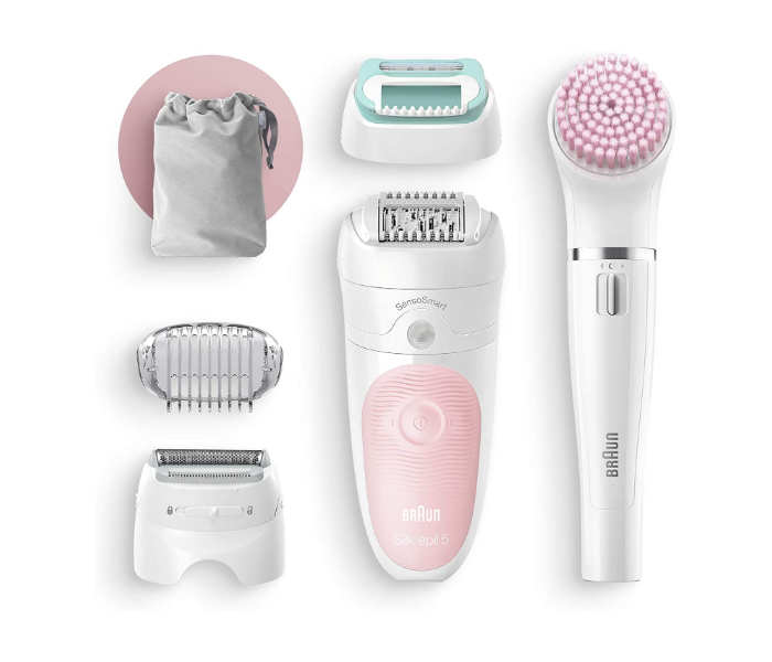 Braun SE5875 4 in 1 Cordless Wet and Dry Hair Removal Epilator - White - Zoom Image 2