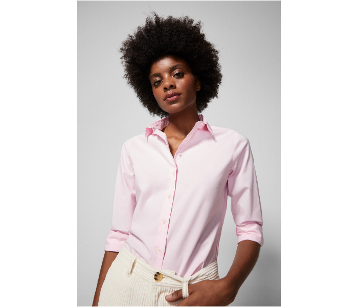 Springfield AW18 Long Sleeve Plain Blouse EU 36 For Women - Light Pink - Zoom Image 3