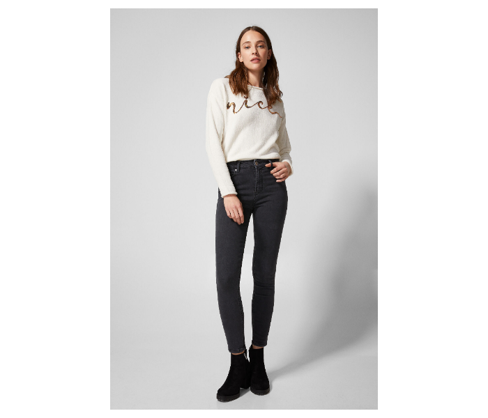 Springfield SS19 High-Rise Denim Jeans EU 40 For Women - Black - Zoom Image 1