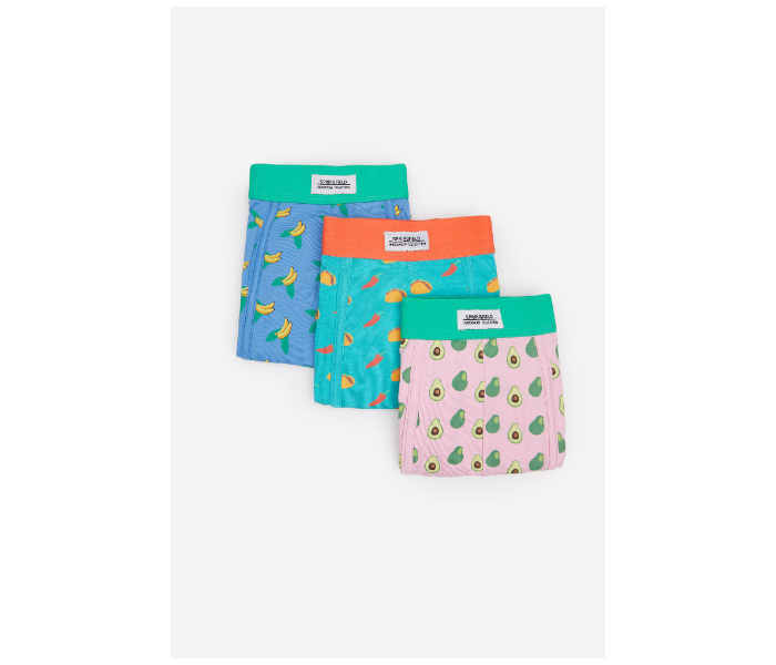 Springfield SS20 Pack of 3 Knitted Boxers And Slips Large For Men- Blue Green and Pink - Zoom Image 1