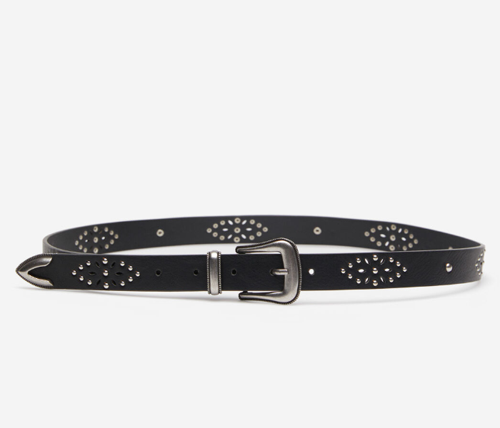 Springfield AW19 Belt 95 For Women - Black and Silver - Zoom Image 1