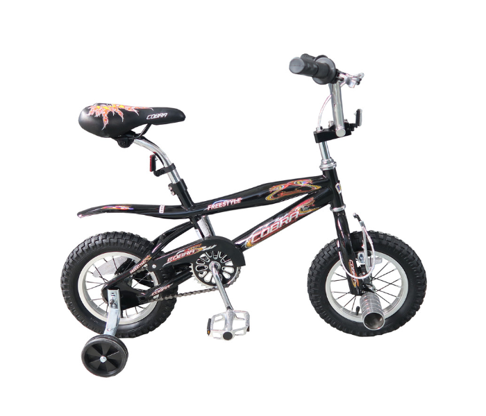 Family Center 25-12T04 12inch Freestyle Bicycles - Black - Zoom Image