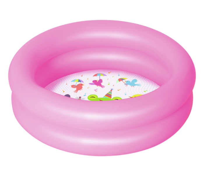 Bestway 51061 Round 2 Ring Kiddie Pool - Pink - Zoom Image 2