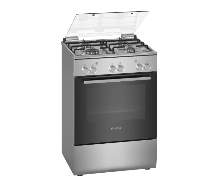 Bosch HGA120B50M Serie 2 Free-Standing Gas Cooker  - Stainless Steel and Black - Zoom Image 1