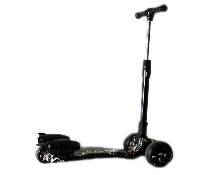 Family Center Toy Scooter With Music Light Bluetooth - Black - Zoom Image 1