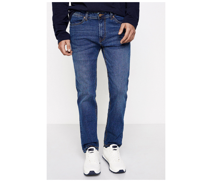 Springfield SS18 Denim Trousers EU 26 For Men – Medium Blue - Zoom Image 1