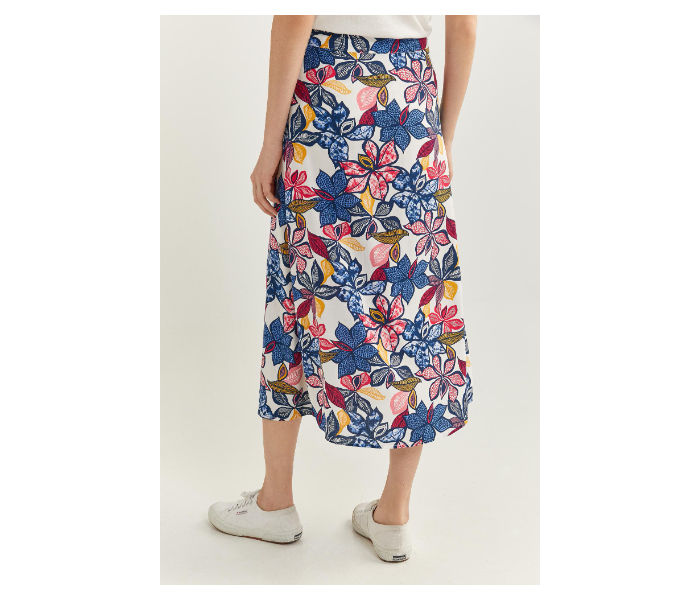 Springfield SS20 Printed Midi Slit Skirt EU 34 For Women - Blue - Zoom Image 3